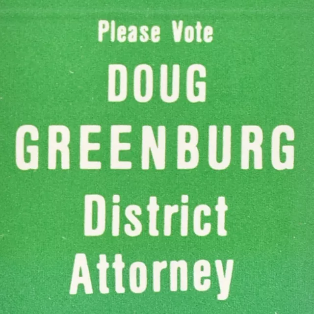1984 Doug Greenburg District Attorney Terrebonne Parish Louisiana Democrat