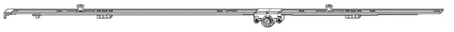 10 x ROTO DK-NX Getriebe konstant V-Zapfen -2290- DM15 FFH 2201-2400 mm Länge 22