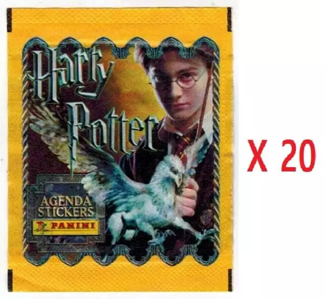 Harry Potter Hogwarts Agenda Lot 20 Packs Stickers Panini