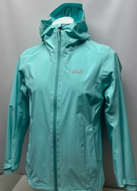 Jack Wolfskin Pack & Go packable rain jacket shell Womens Medium Waterproof