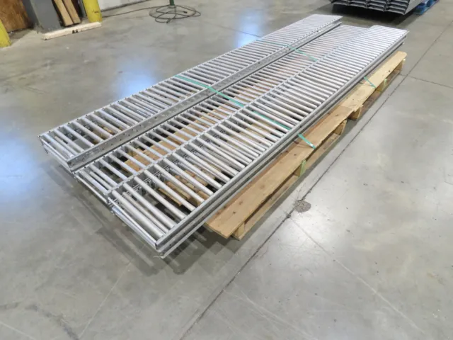 Unex 12"x 9' 5" Span-Track Pallet Rack Gravity Flow Roller Conveyor 5 Sections