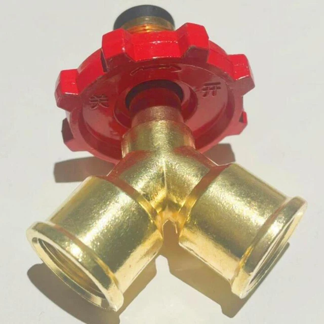 Gas Y-Splitter 3/8 Zoll - Messing Schnellverbinder Für Grill & Heizungen - Doppelanschluss