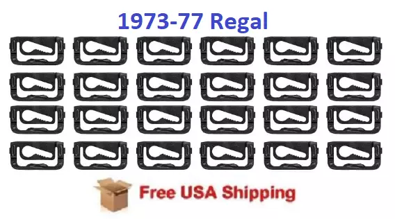 Fits 1973-1977 Regal Rear Glass Window Windshield Molding Trim Reveal Clips OEM