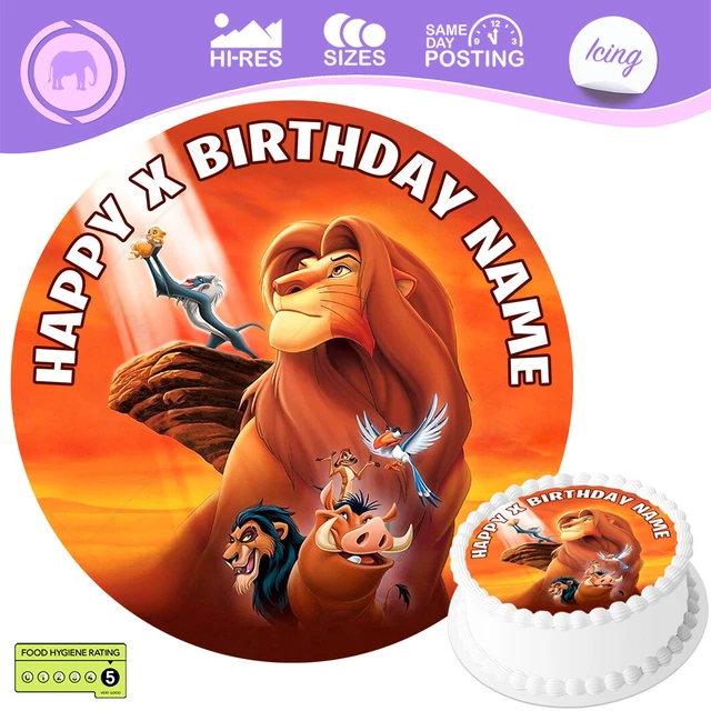 THE LION KING Simba Cake Topper Decoration Personalised Edible Icing