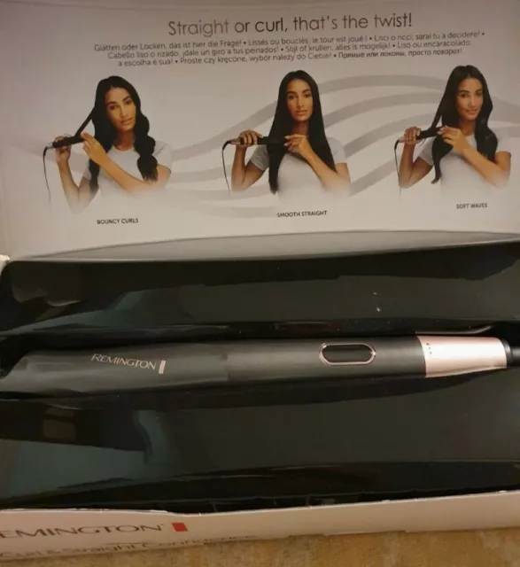 Remington Curl & Straight Confidence 230ºC Piastra per Capelli - Nera/Rosa (S66…