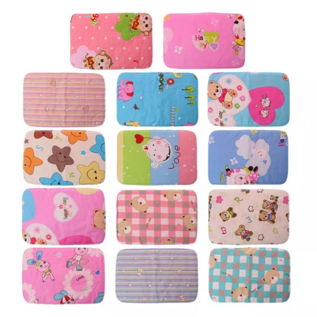 Cotton Baby Infant Travel Home Breathable Mat Cover Burp Changing Soft Pad