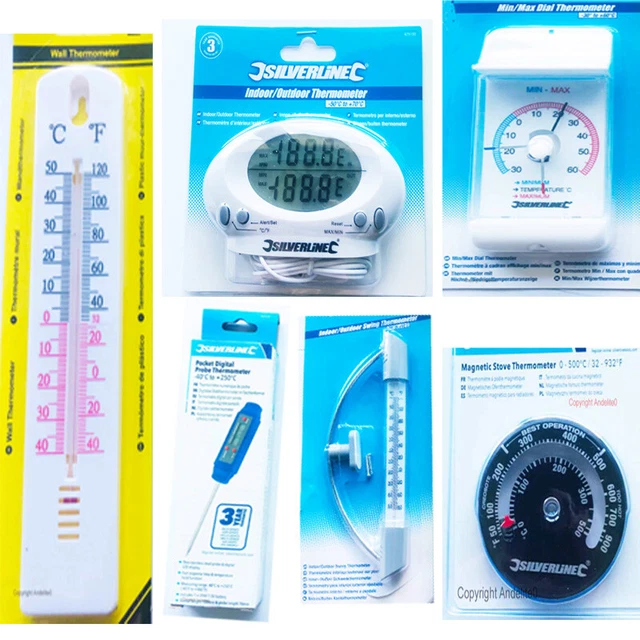 Thermomètre Voiture Numérique LCD - Mesure Intérieur/extérieur, écran Bleu Rétroéclairé, Capteur 5m, 12V