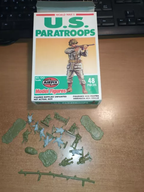 Soldatini Airfix Us Paratroopers Ww2   1/72 Ho  Vintage