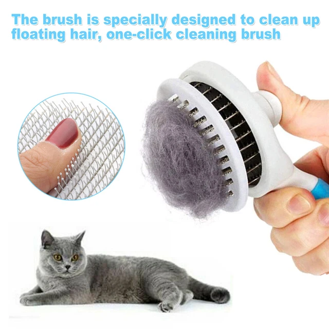 Pet Dog Cat Hair Remover Comb Needle Grooming Massage Deshedding Cleaning Brush 3