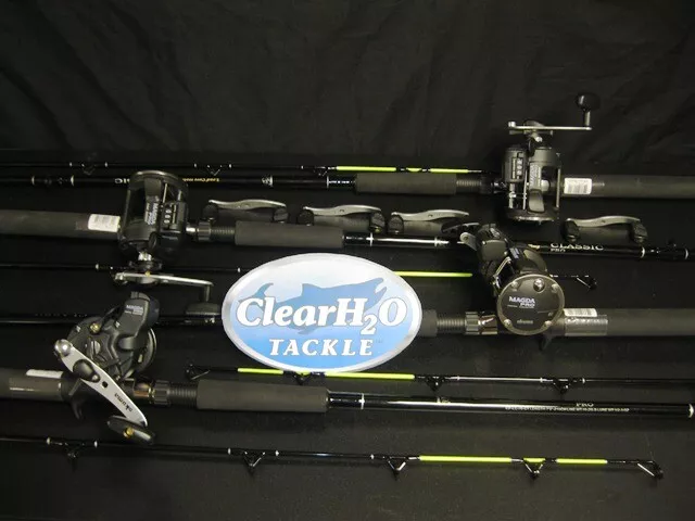 4Pk Okuma Magda Pro 20Dx Reels 7' Med Classic Pro Rod Trolling Combos