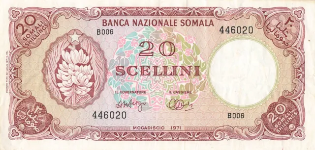 Somalia 20 Shillings 1971 **RARE**