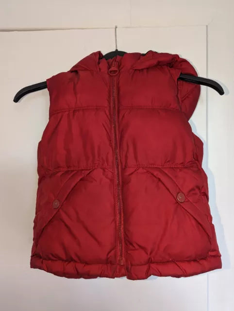 Zara Baby Boy 3-4 Years Red Hooded Gilet