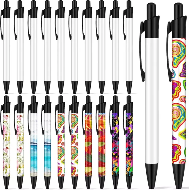 Sublimation Pens Blank Heat Transfer Pen Sublimation Ballpoint Pen with  Shrin