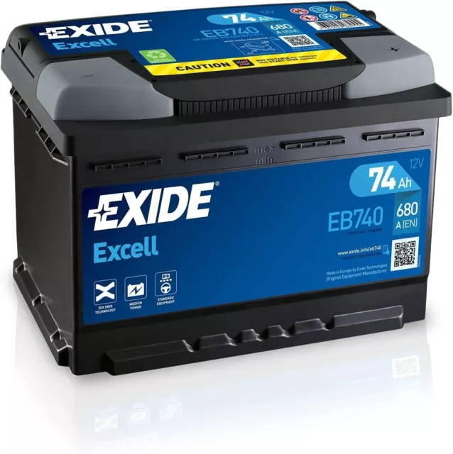 Exide EA770 Premium 77Ah 760CCA 12v Type 067 096 Car Battery fits