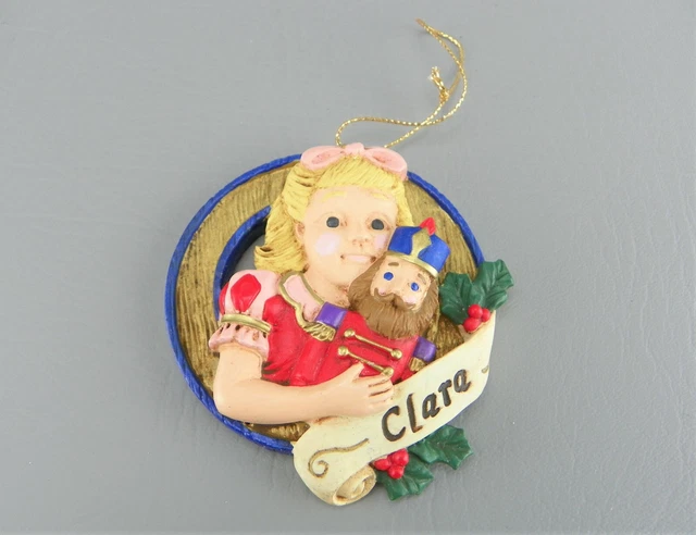 Beautiful Vintage Clara The Nut Cracker Holiday Christmas Keepsake Tree Ornament