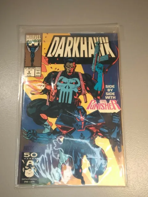 Darkhawk #9 1991 Marvel Comics Side By Side With The Punisher Near Mint