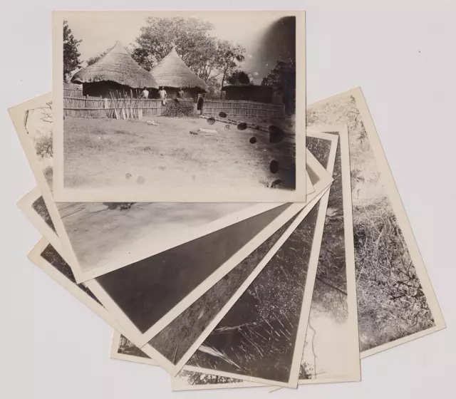 7 photos AFRIQUE DU SUD - Cafres des bords du Zambèze - Vintage prints c.1910