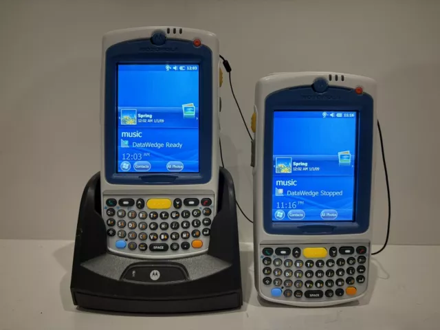 2 x Motorola Symbol Zebra MC75A Barcode Scanner PDA Handheld MC75A0-HC + Cradle