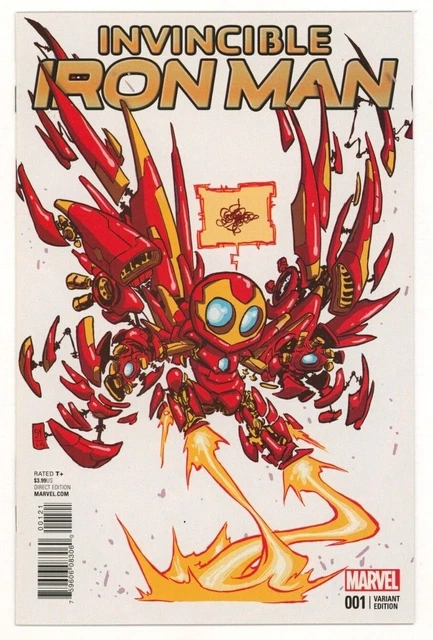 Marvel Comics INVINCIBLE IRON MAN (2015) #1 SKOTTIE YOUNG Variant Cover