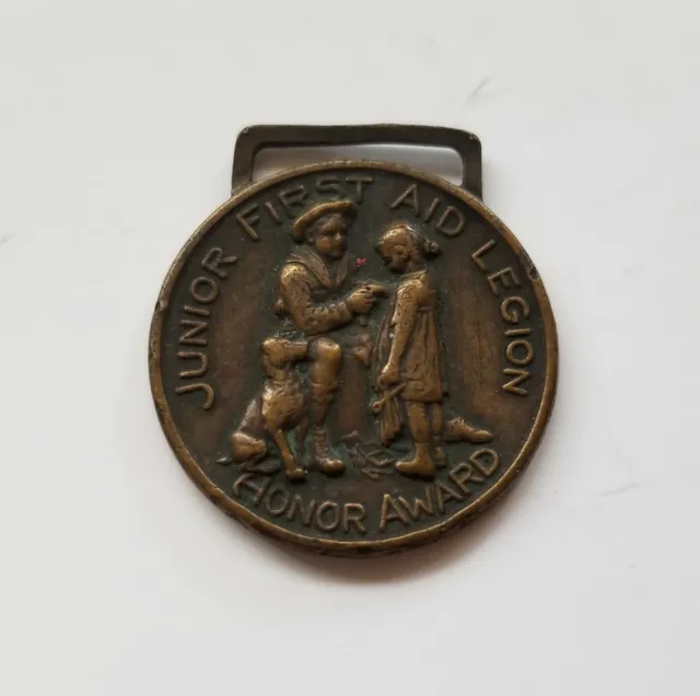 Vintage 1926 Junior First Aid Legion Honor Award Medal ~ Bauer & Black