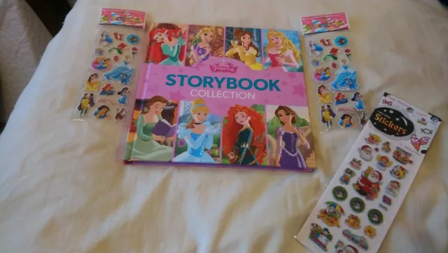 Childrens Disney Princess Story Book, New. With Free Stickers