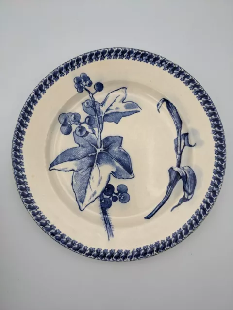 ancienne assiette Grand Dépôt porcelaines faïences 21 rue Drouot Paris bleu