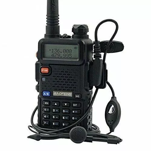 Baofeng Uv-5R Ricetrasmittente Vhf/Uhf Dual Band Radio 136-174 400-480 Mhz