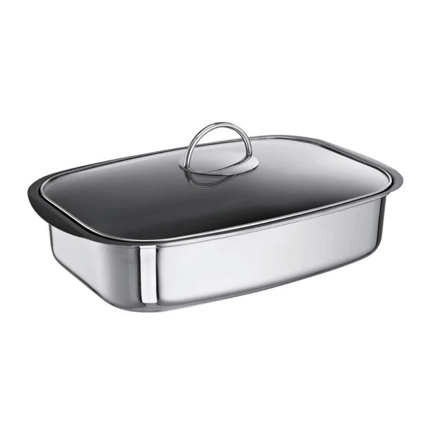 Schulte-Ufer Allzweck-Sicht-Bräter Easy, Multibräter, Edelstahl 18/10, 36cm, 6L