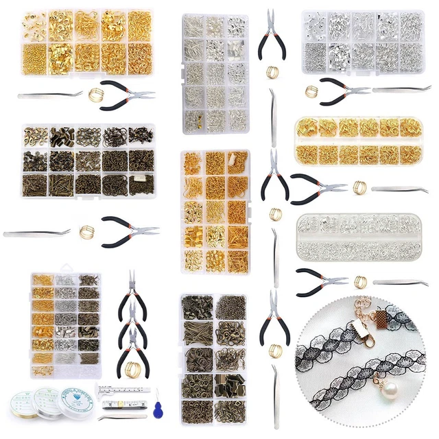 Kisten 1 Set Gold/alte Bronze Kisten Kit DIY Machen Metall Schmuckbefund