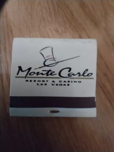 Monte Carlo Resort & Casino, Las Vegas Matchbook & Matches Unused 1990s VGC