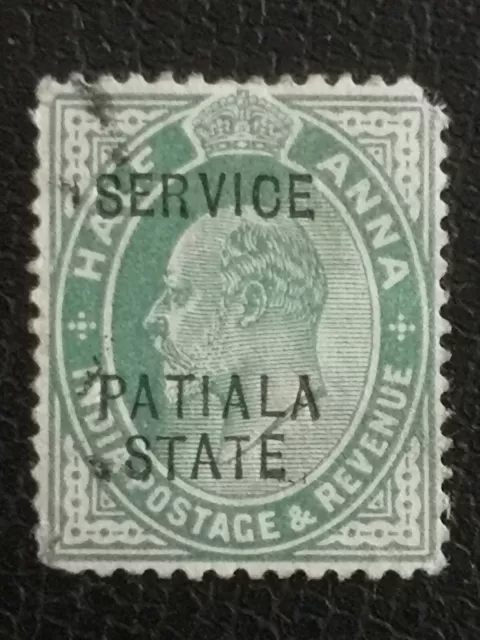 Patiala State British India King Edward 7 classic stamp 1903