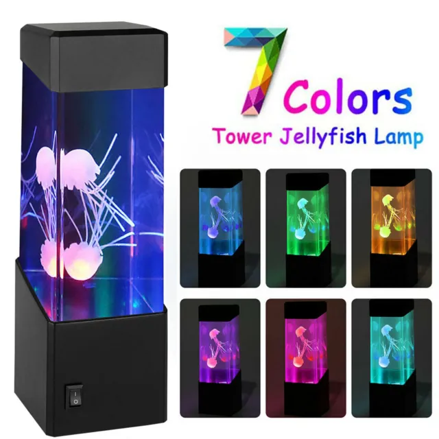 Jellyfish Aquarium LED Multicolor Lighting Fish Tank Mood Lamp Night Light Lamp