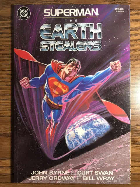 Superman: Earth Stealers 1 John Byrne Story Ordway Cover Dc Comics 1988 Vintage