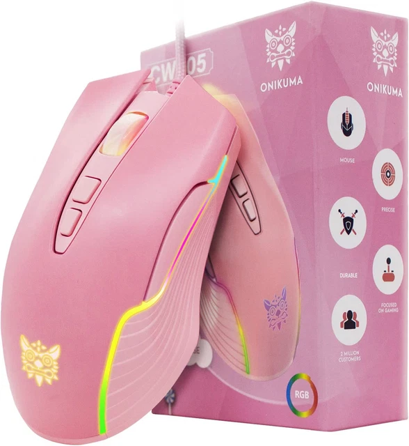 Gaming Mouse, 800 to 6400 DPI Adjustable, Gaming Mice with 7 Programmable Button