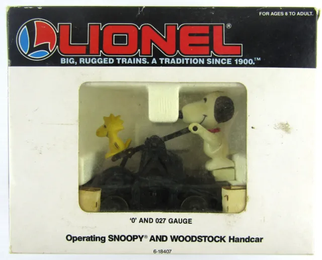 Lionel Trains Snoopy and Woodstock Handcar 6-18407