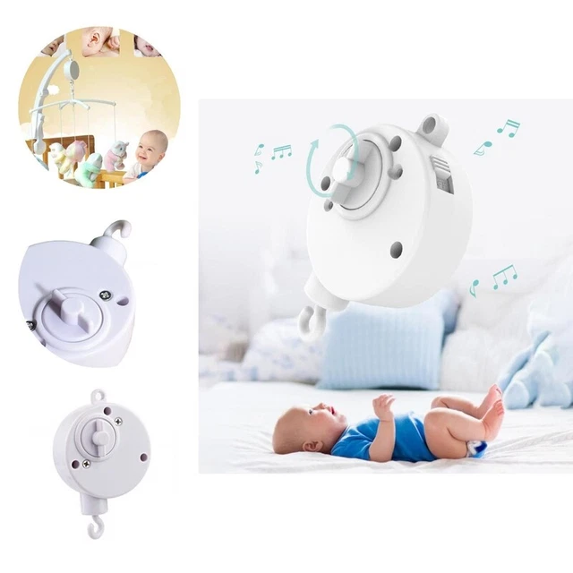 Campana de cama campana de música giratoria con interruptor Wind-up colgante campana dibujos animados