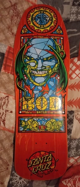 80’s SANTACRUZ 【DRESSEN】スケートボード ステッカー✨美品 9.3in x 32.36in DRESSEN PUP SHAPED PRO SKATEBOARD DECK