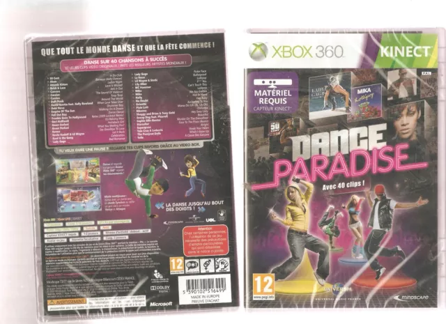 DANCE PARADISE !!! Indispensable sur. X BOX 360 KINECT. Jeu NEUF Blister