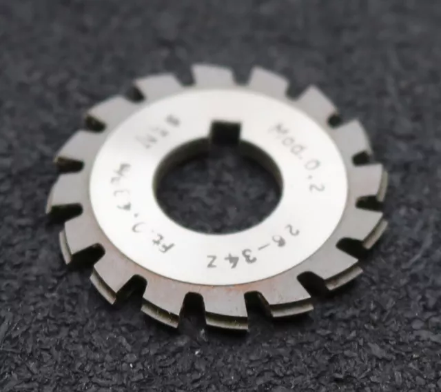 DOLD Zahnformfräser m= 0,2mm No. 5 für Z= 26-34 EGW 20° LKN gear profile cutter