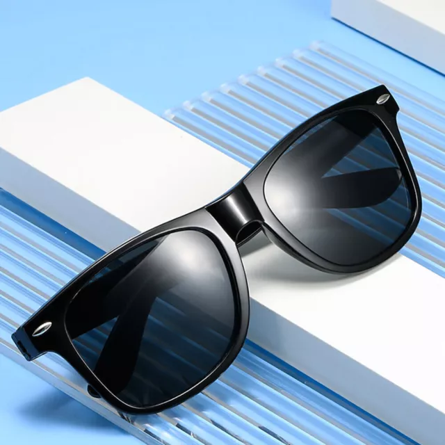 Classic Black Lens Sunglasses Mens Ladies Womens Neon Retro Fashion 80s UV400 3