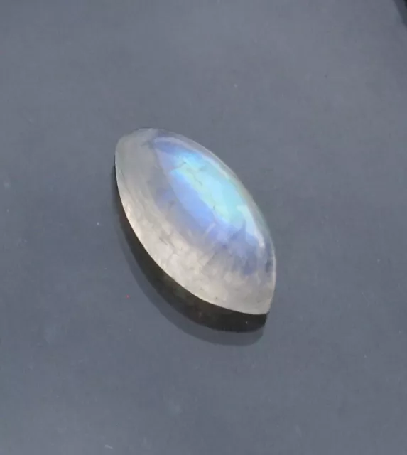 Natural Rainbow Moonstone Cab Arcobaleno blu appariscente fuoco che fa...