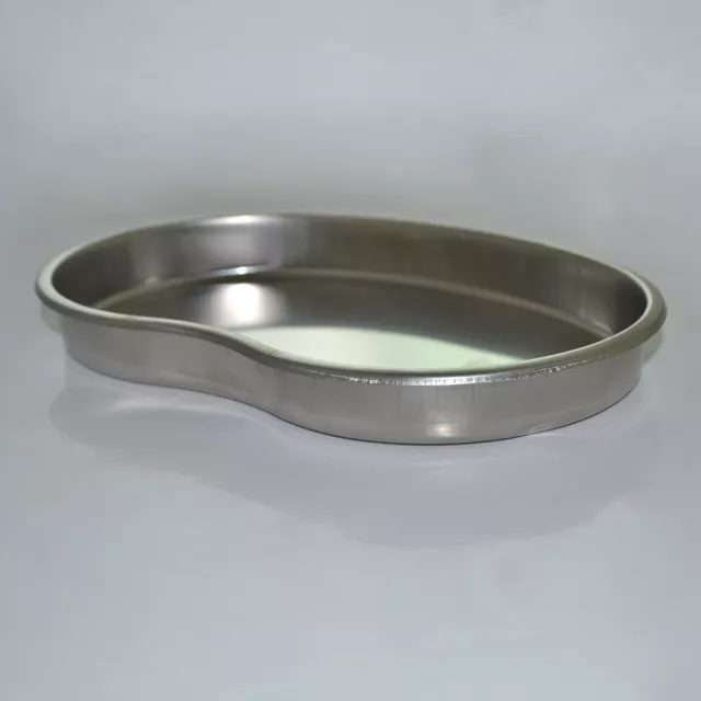 1pcs Medical Kidney Tray Dental Curved Shape Dish Basin Stainless Steel Bowl M