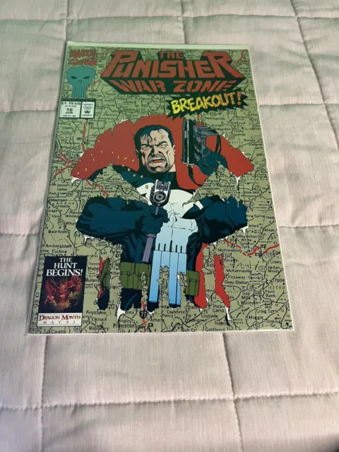 The Punisher War Zone Breakout Volume 1 #16 Marvel Comics June 1993 NM (B2)