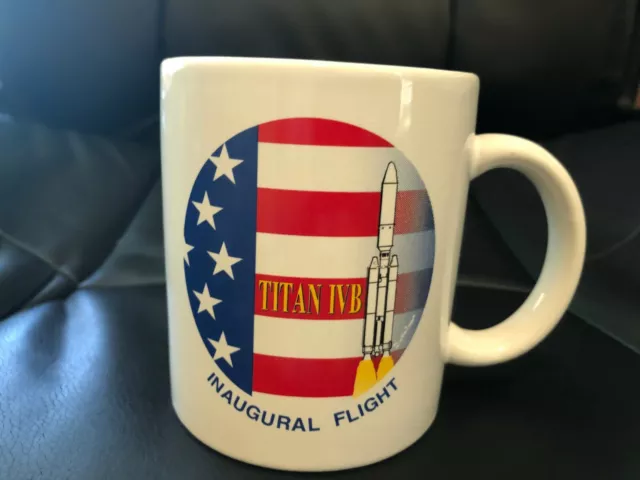 Vintage USAF Lockheed Martin Titan IVB Inaugural Flight Mug Cup