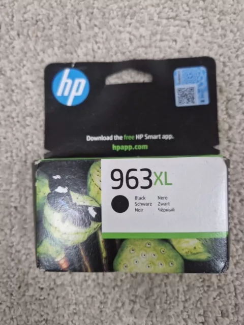 Genuine HP 963XL High Yield Ink Cartridge  Black Box Sealed But Slightly Tatty