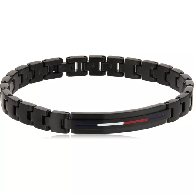 Bracelet Homme TOMMY HILFIGER DRESSED UP 2790312 Acier Inoxydable Noir