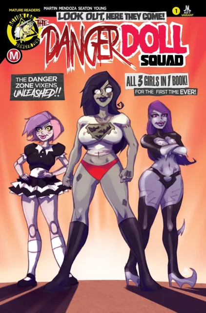 DANGER DOLL SQUAD issue 1 NM JMart VARIANT cover/Zombie Tramp Vampblade DollFace