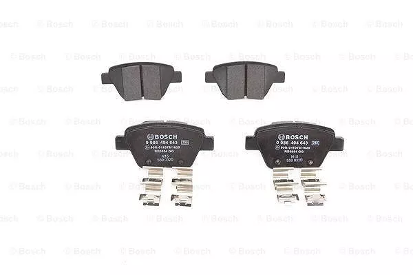 BOSCH Bremsbelagsatz, Scheibenbremse Hinterachse u.a. für AUDI, SEAT, SKODA, VW