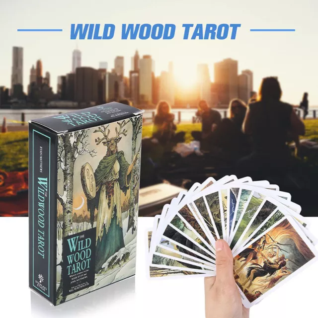 Set Cards Wild Wood Tarot Cards Beginner Deck Vintage Fortune Tellin RA FR G1 2