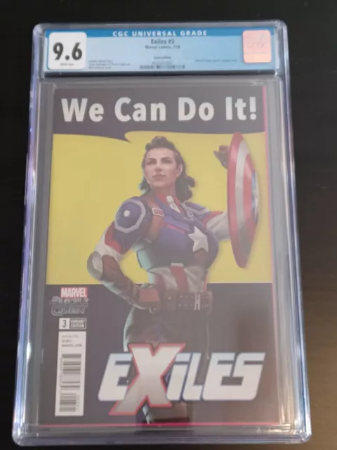 Exiles #3 Game Edition Variant CGC 9.6 1st Captain Carter What If?